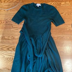 Something Navy front tie maxi dress, xs